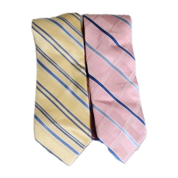 Michael Kors Mens Neck Ties Set Of 2 100% SILK - Picture 1 of 9
